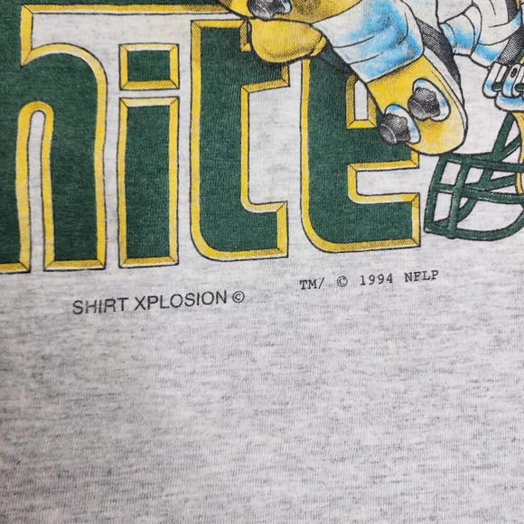 Vintage Reggie White Green Bay Packers Shirt Xplosion Caricature 1994 Size Large - Picture 9 of 14